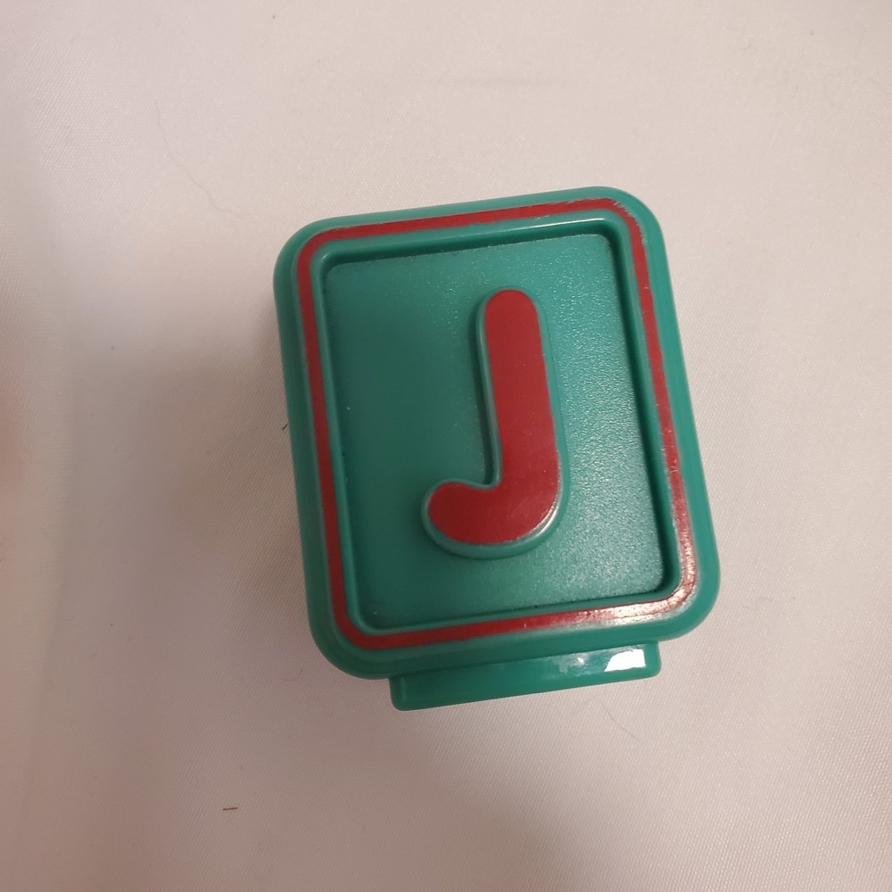 Vtech Replacement Letter Block J Sit To Stand Alphabet Train Green Toy Part